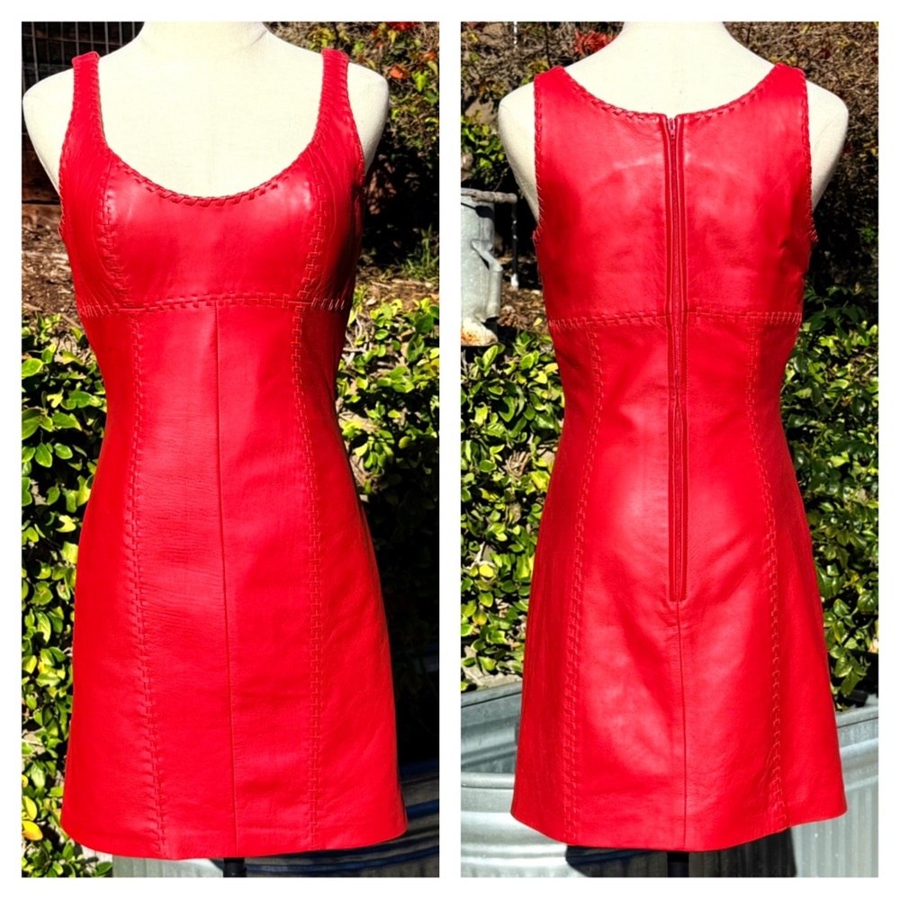 West Coast Leather bombshell red dress